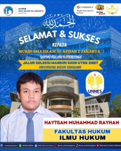 Haytsam Muhammad Rayhan – Program Studi Ilmu Hukum (S-1)