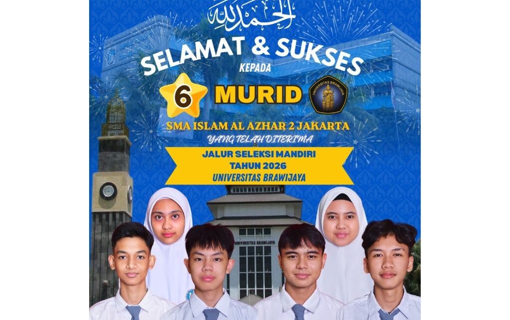 6 Murid SMA Islam Al Azhar 2 Diterima di UB 2026