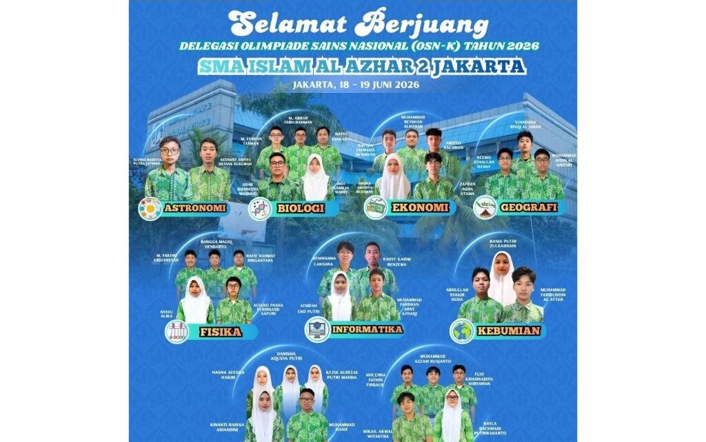 Delegasi OSN-K 2026 SMAIA 2 Jakarta