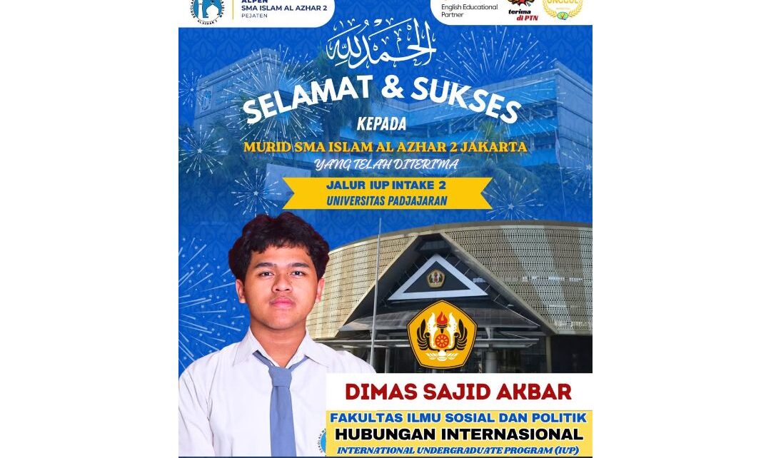 Murid SMA Islam Al Azhar 2 Lulus IUP UNPAD 2026