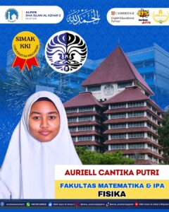 Auriell Cantika PutriLolos Jalur Simak KKI UI Gel 2