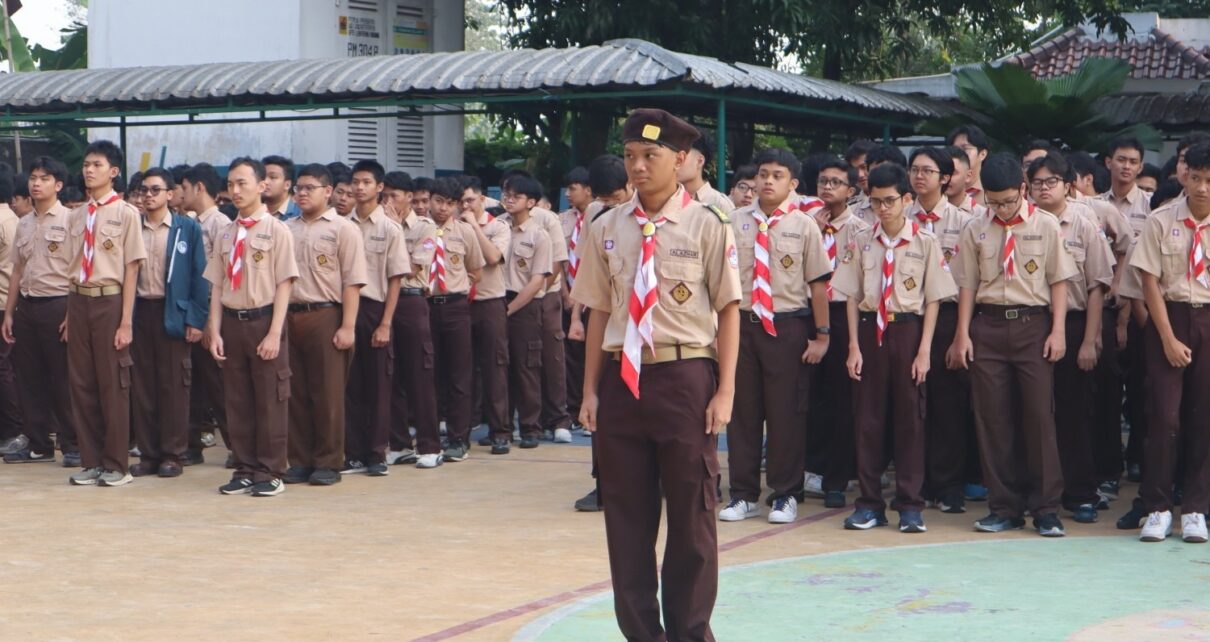 Upacara Memperingati HUT Pramuka ke-65 di SMA Islam Al Azhar 2 Jakarta