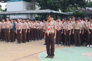 Upacara Memperingati HUT Pramuka ke-65 di SMA Islam Al Azhar 2 Jakarta