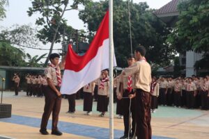 Upacara Memperingati HUT Pramuka ke-65 di SMA Islam Al Azhar 2 Jakarta