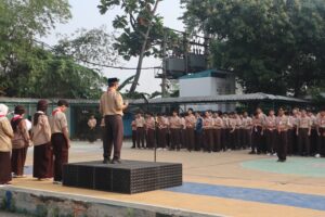 Upacara Memperingati HUT Pramuka ke-65 di SMA Islam Al Azhar 2 Jakarta