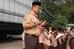 Upacara Memperingati HUT Pramuka ke-65 di SMA Islam Al Azhar 2 Jakarta