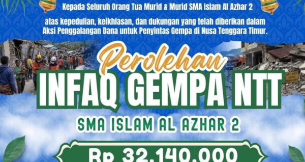SMAIA 2 Jakarta Raih Gold Award dari Lazwaf Al Azhar